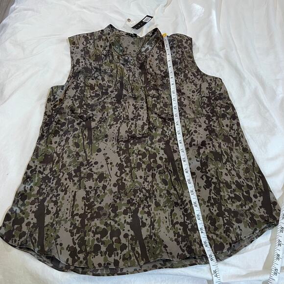 Theory NWT Sleeveless Sinaclaire Silk Blouse size M - Picture 9 of 11